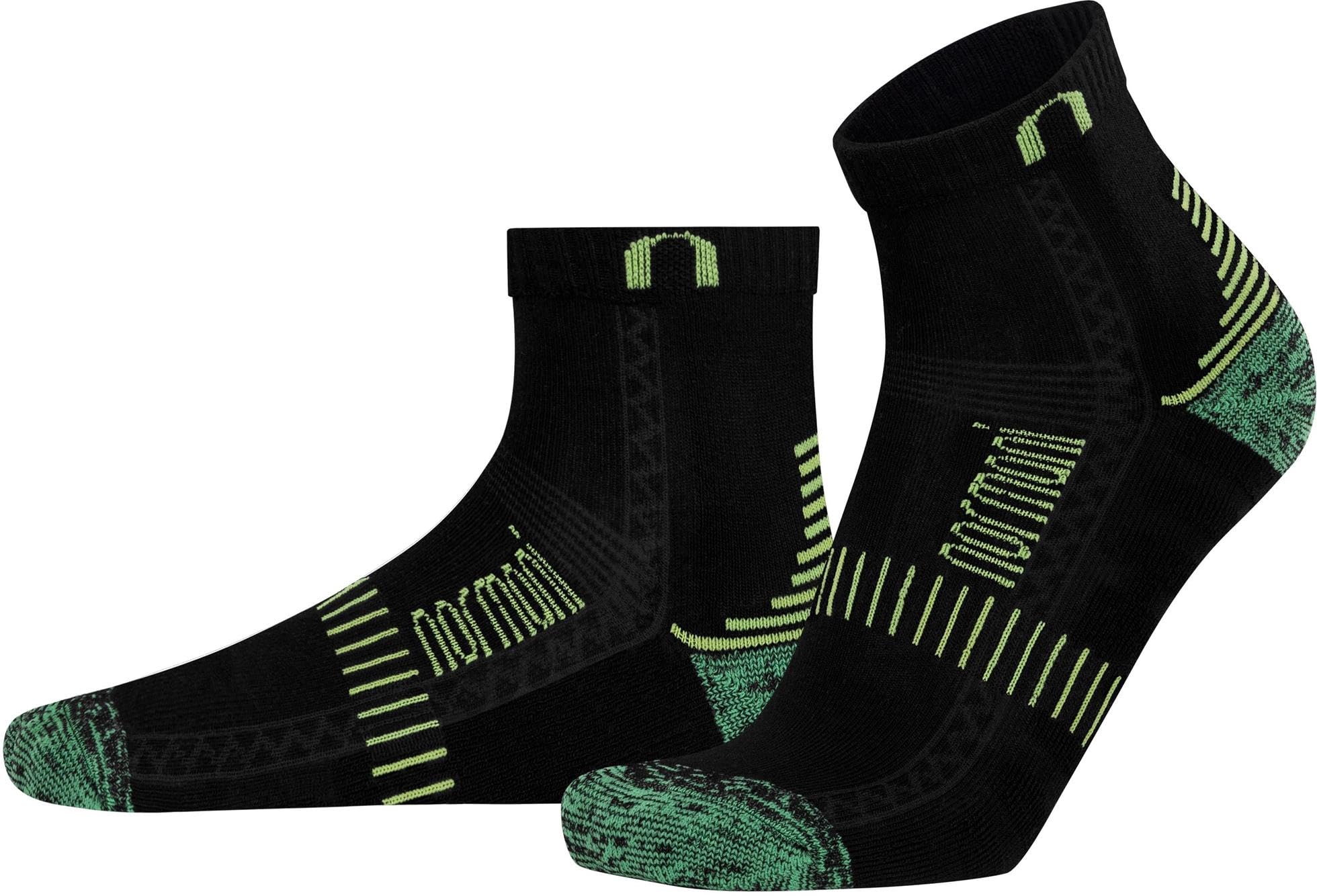 normani 6 Paar Bambus Kurzschaft-Socken Wandersocken - atmungsaktive Sportsocken Sneakersocken für Damen und Herren mit Mittelfuß-Kompression und weichem Bündchen