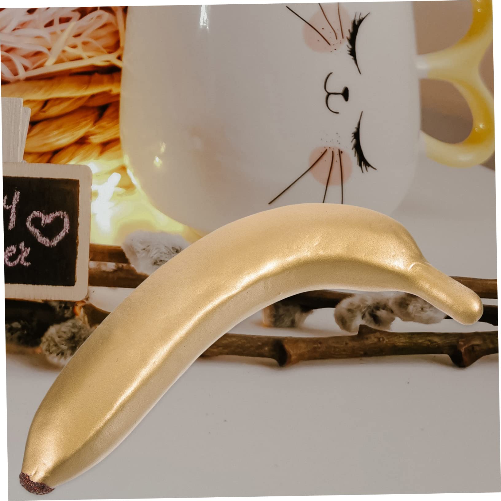 IMIKEYA 15pezzi Banane Artificiali Decorazione Realistica Per Cucina e Feste Accessori Fotografia e Decorazioni Per La Casa
