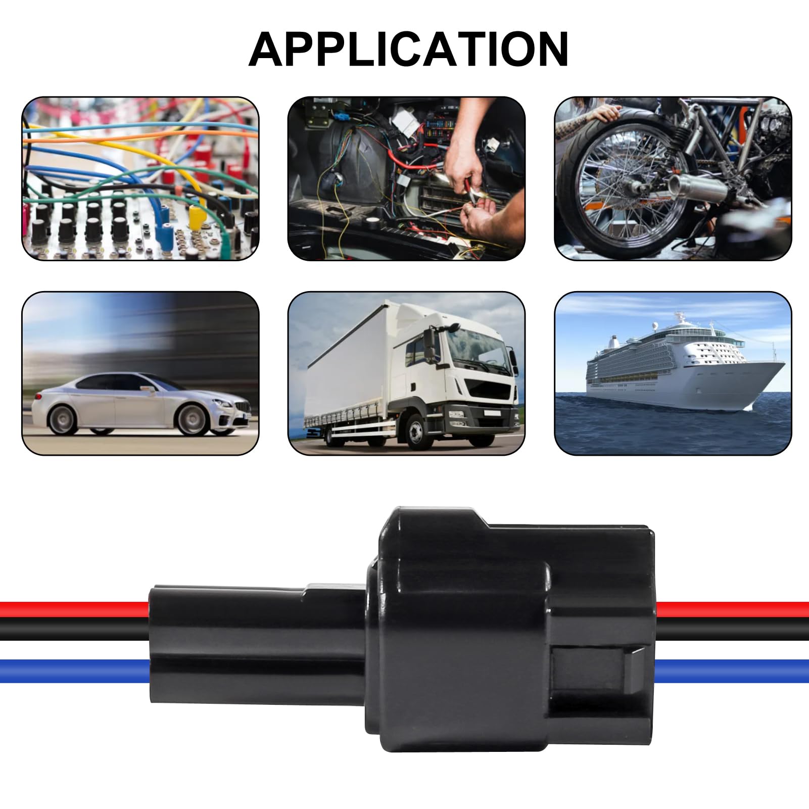 Snapklik.com : 6Pcs 3 Pin Waterproof Connector Electrical Wire Plug Car ...