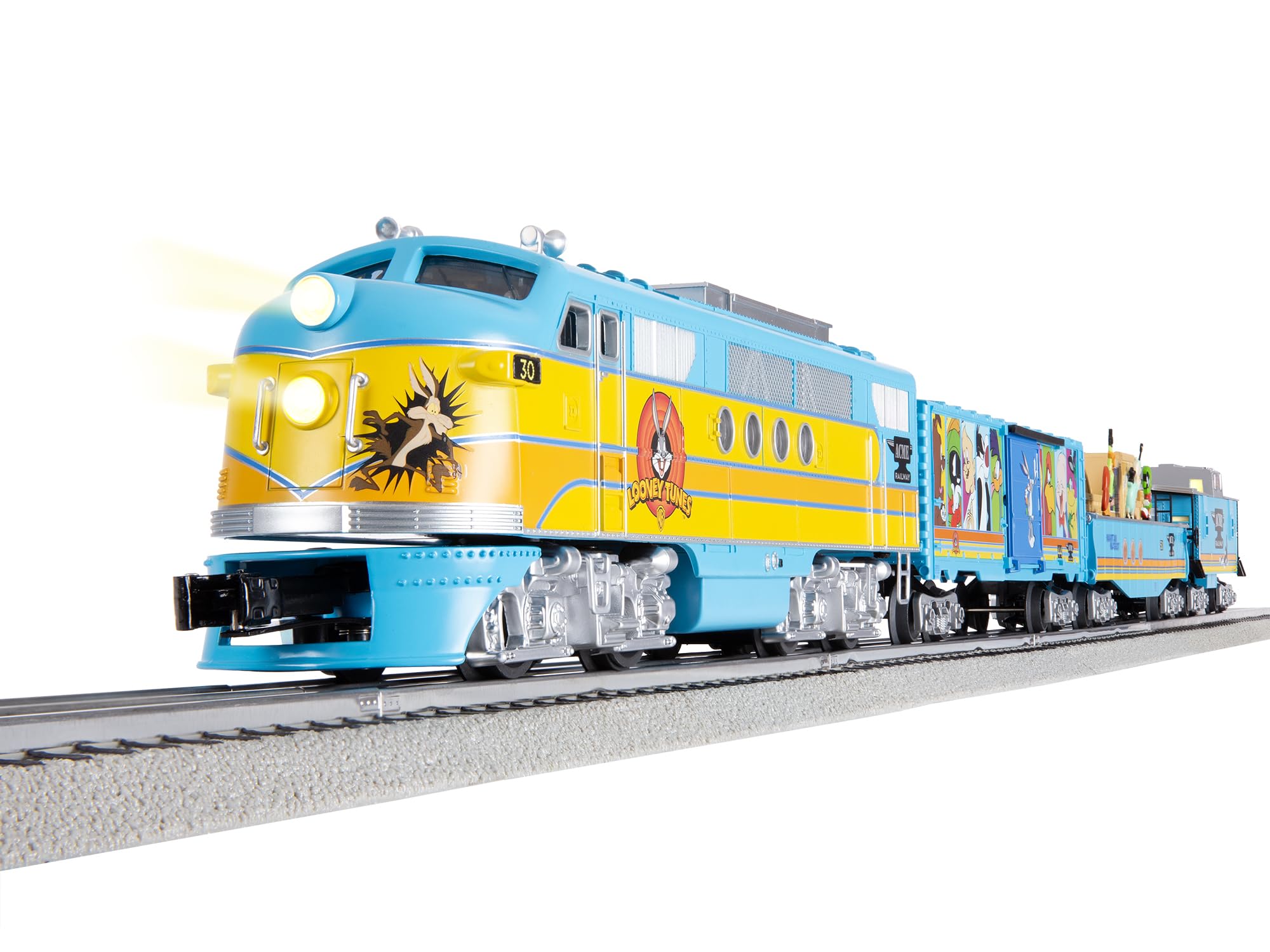 Lionel Looney Tunes Freight LionChief 5.0 - Treno elettrico O Gauge con Bluetooth e telecomando