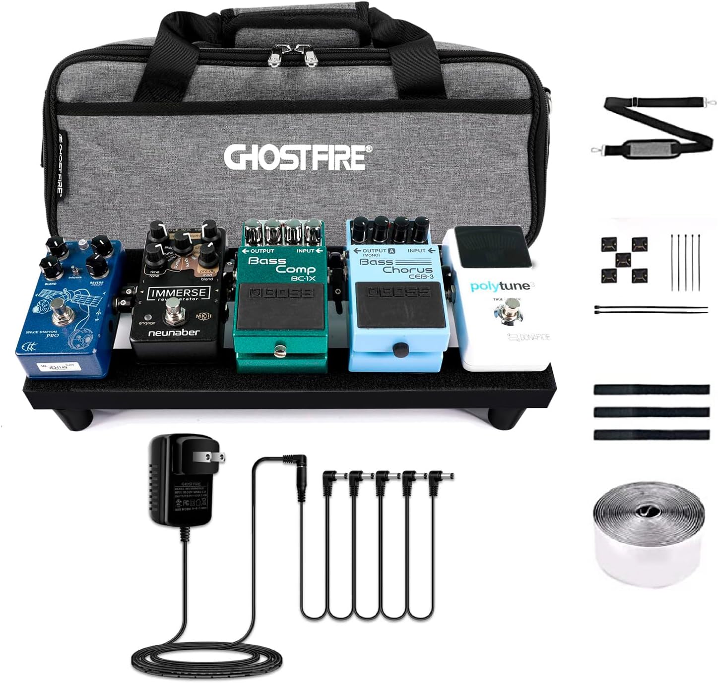 Ghost Fire Guitar Pedal Board Aluminum Alloy 0.8lb Super