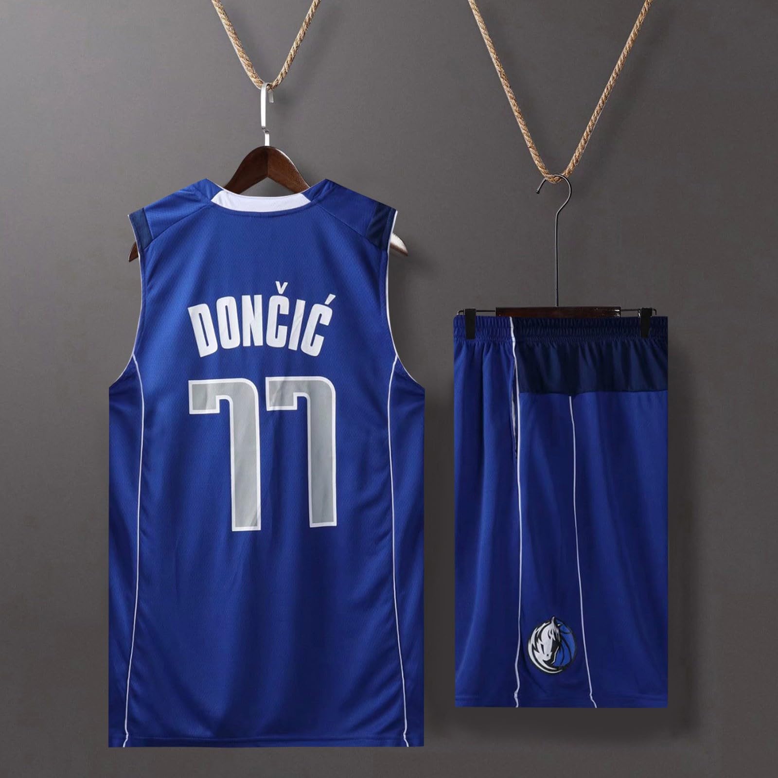 Maillot Basket Enfant Homme 2 Pièces Ensemble Maillots De Basketball Jersey Garçon Vêtement Set Équipement d'entraînement Sport Gilet Basket+Shorts