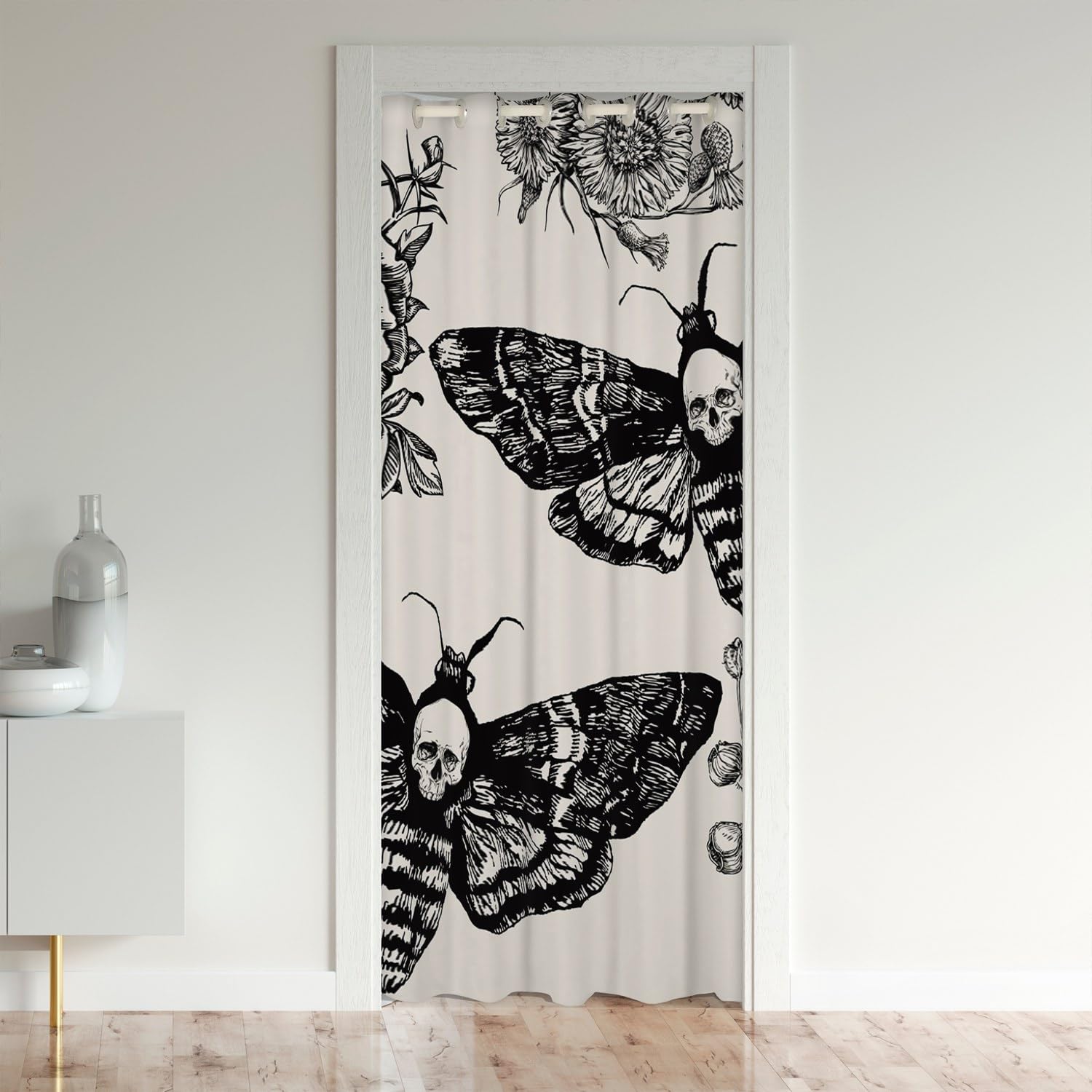 Rideau de porte occultant pour cacher un placard et préserver l'intimité 203cm