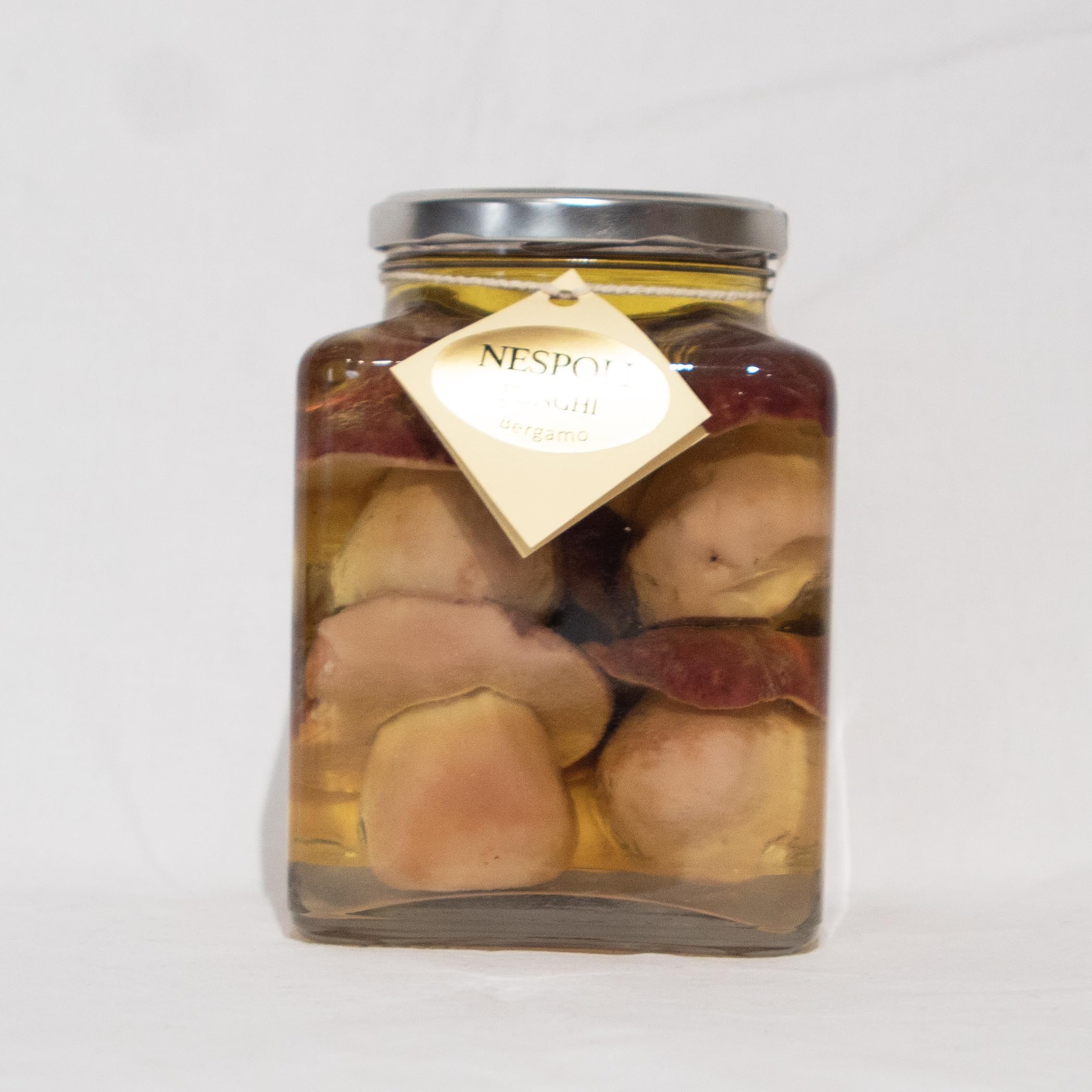Ganze Steinpilze „Testa Nera“ in Olivenöl – 980 g – Italienische Feinkost im Glas – Nespoli Funghi