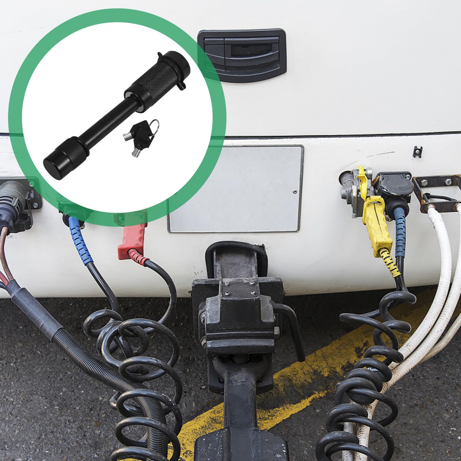 Abaodam Verrou Antivol de Remorque Verrous Antivols de Remorque Accessoires pour Attelage à Boule