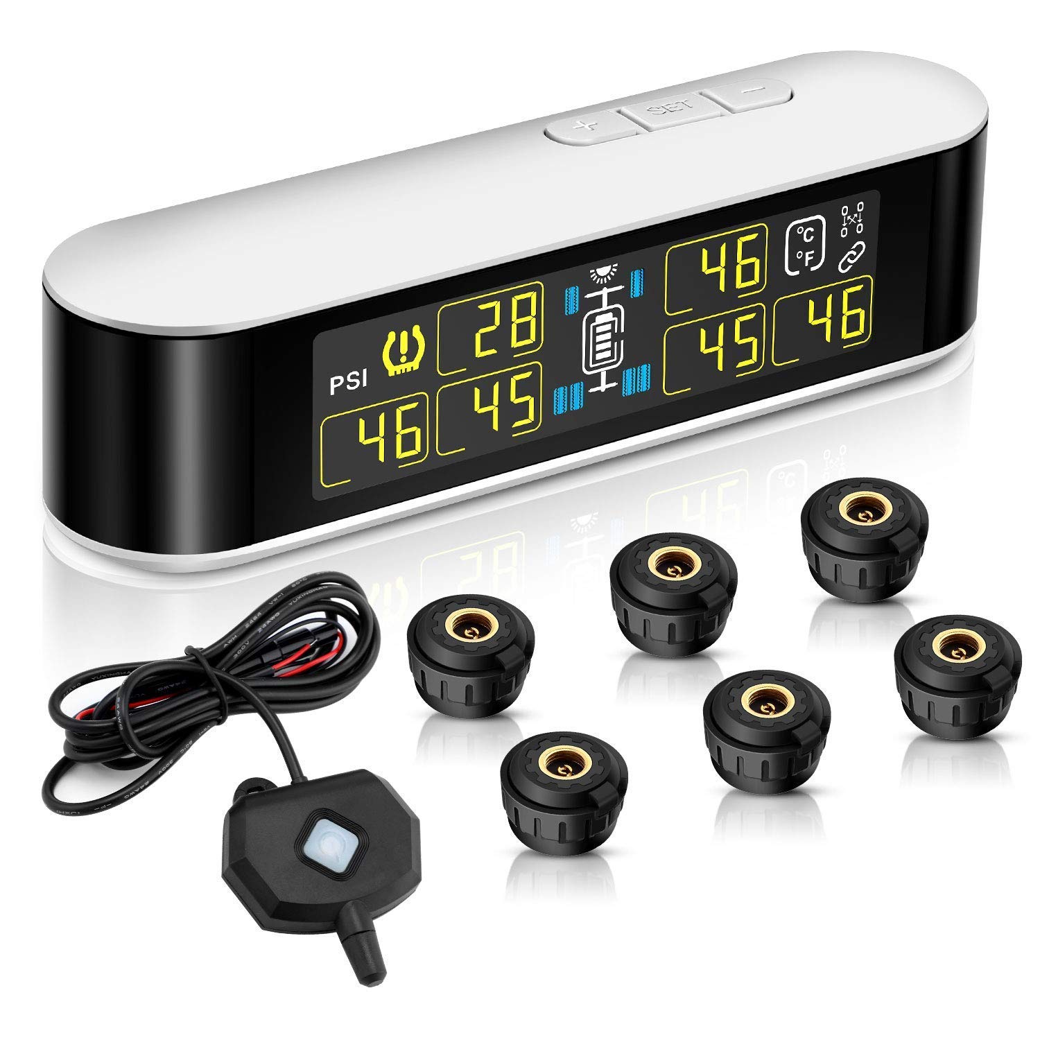 Buy YQGOO Tire TPMS Pressure Monitoring System,with Repeater 6 External