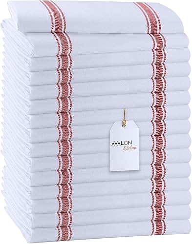 Juego de toallas de cocina (paquete de 15) de 15 x 25 pulgadas, 100% algodón, suave y absorbente, toallas de cocina, paños de limpieza reutilizables