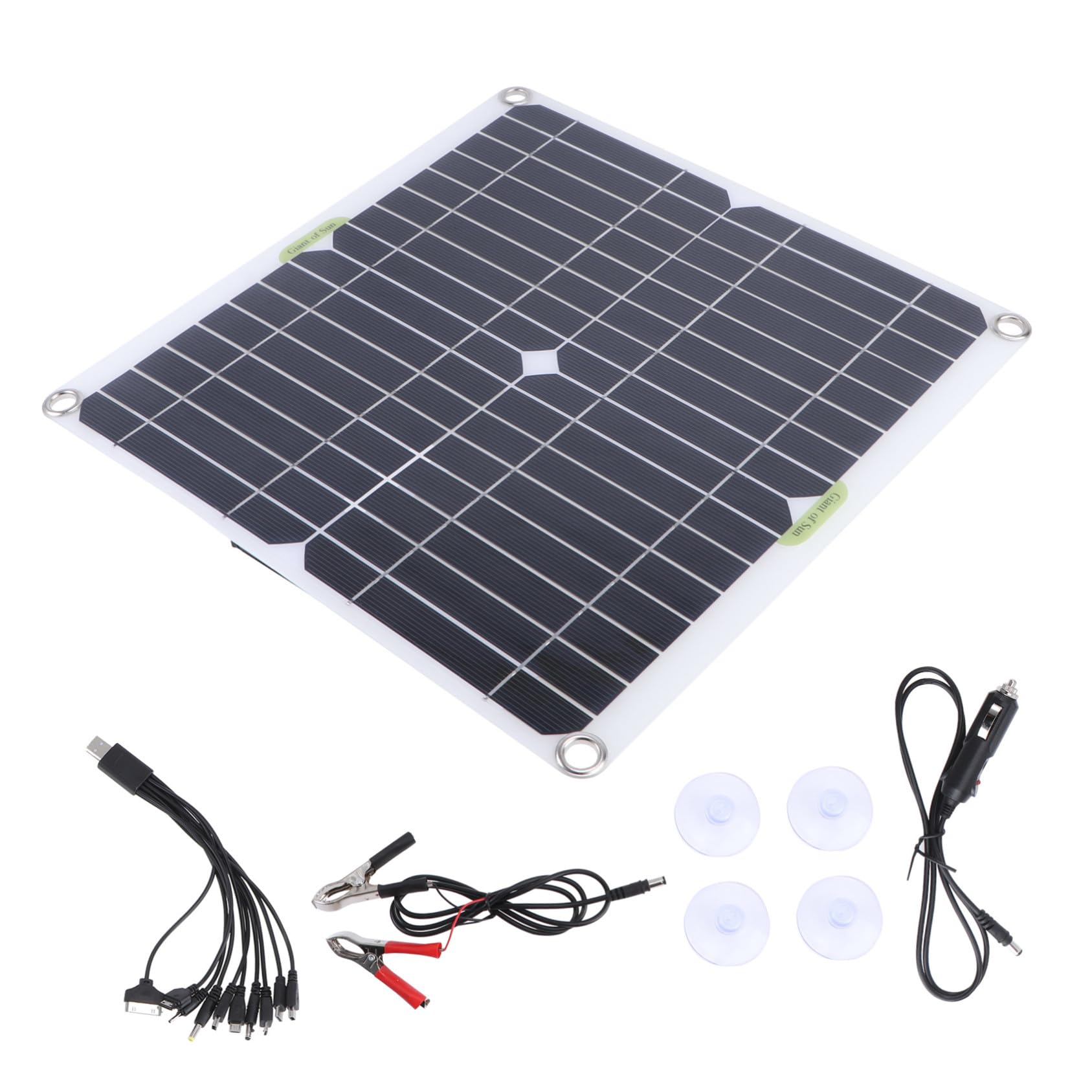 Pannello Solare 200w Monocristallino Nero per Esterno | 98% Resa, Adatto a Campeggio e Viaggio, Kit di Ricarica per Uso All'aperto
