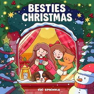 Besties Christmas: Cozy and Cute Winter Girl Moments Coloring Book for Adults and Teens Featuring Festive Friendship Scenes, Adorable Pets, and Relaxing Holiday Vibes