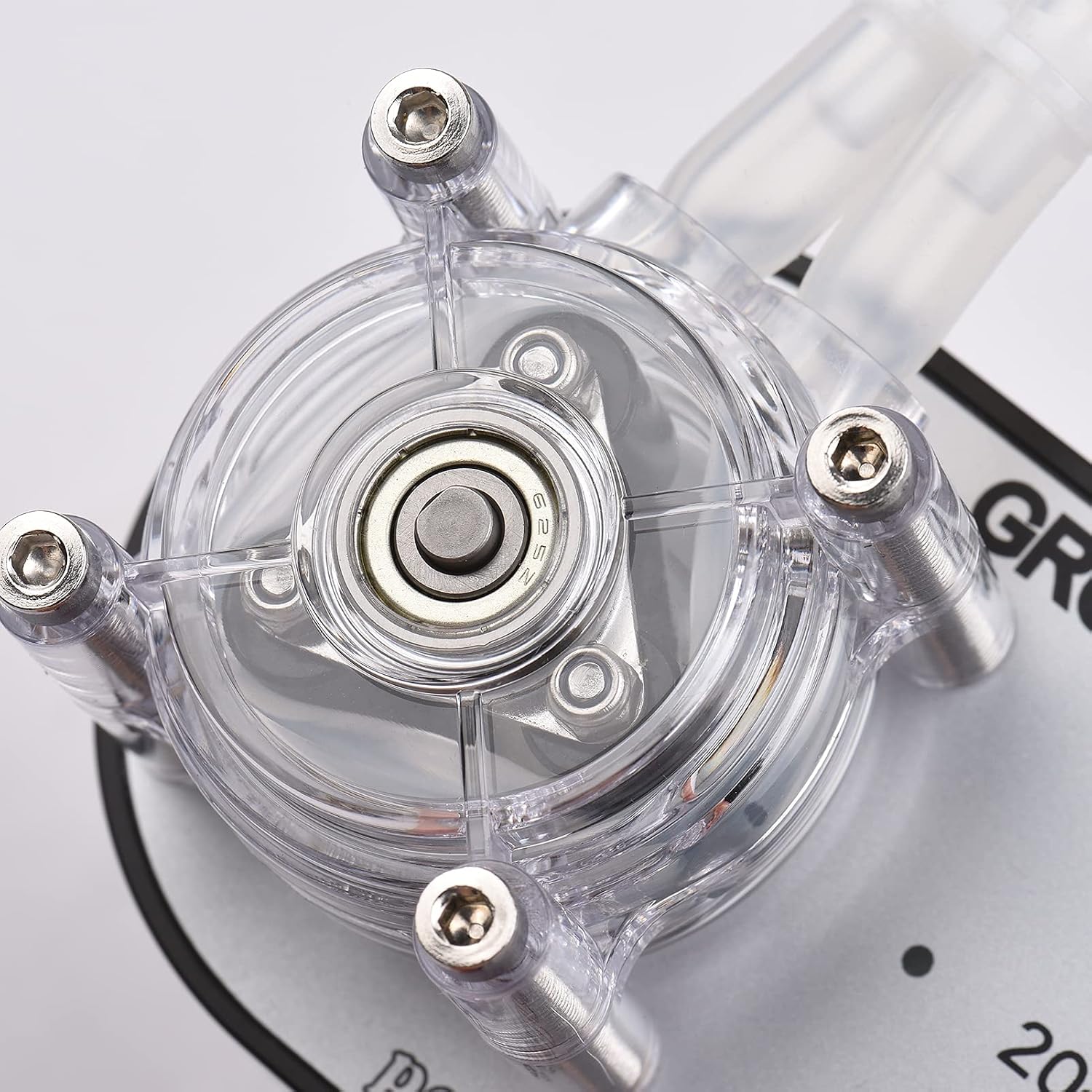 NTBL GROTHEN G328A Peristaltic Pump 100-240V 114-500ml/min Adjustable High Flow Rate Food Grade Platinum Vulcanized Silicone Tube for DIY Aquarium Lab Chemical Analysis Dosing Additives
