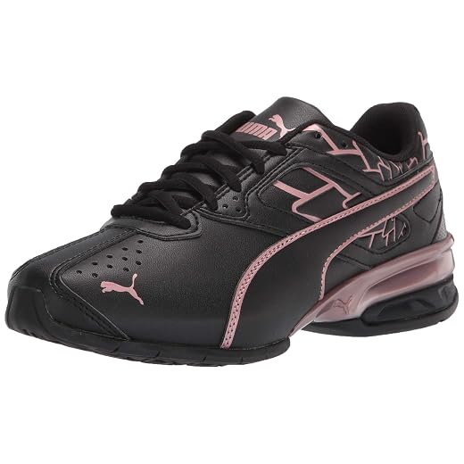 PUMA womens 19361104 Running Shoe, Puma Black-rose Gold, 9 US