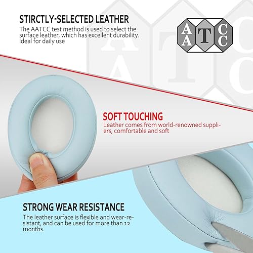 Miniatura 5 de Krone Kalpasmos Almohadillas de repuesto para auriculares Beats Studio 3 inalámbricos, compatibles con Beats Studio 2 y 3 con cableinalámbricomodelo