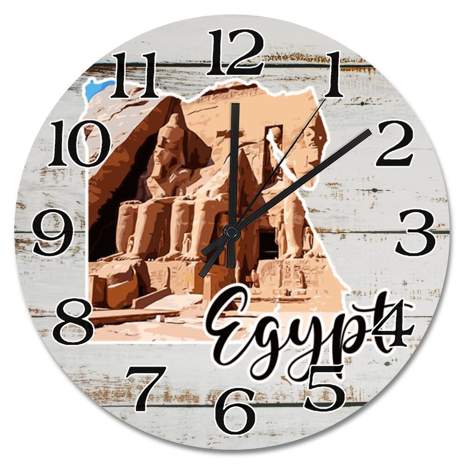 Horloge murale en bois silencieuse sans tic-tac pour des nuits paisibles