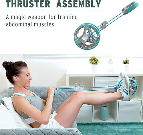 Miniatura 6 de Holleyweb Kit de rueda de rodillo abdominal 14 en 1 para entrenamiento de fuerza abdominal y central, equipo perfecto de gimnasio en casa para