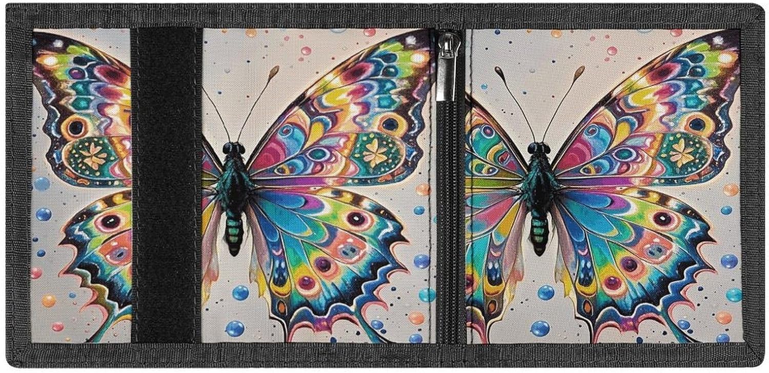 Butterfly Trifold Wallet with Cash Pocket & Card Holder image 4