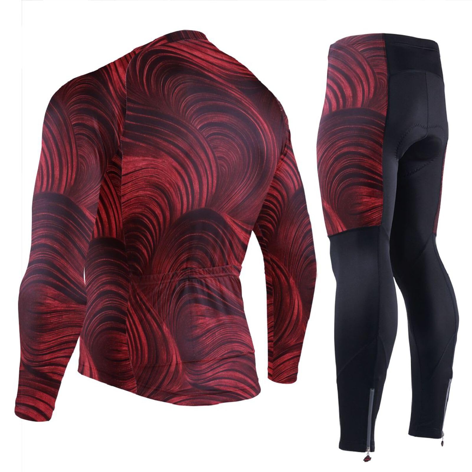 Radtrikot mit Taschen, schnell trocknend, für Herren, 3D-gepolstert