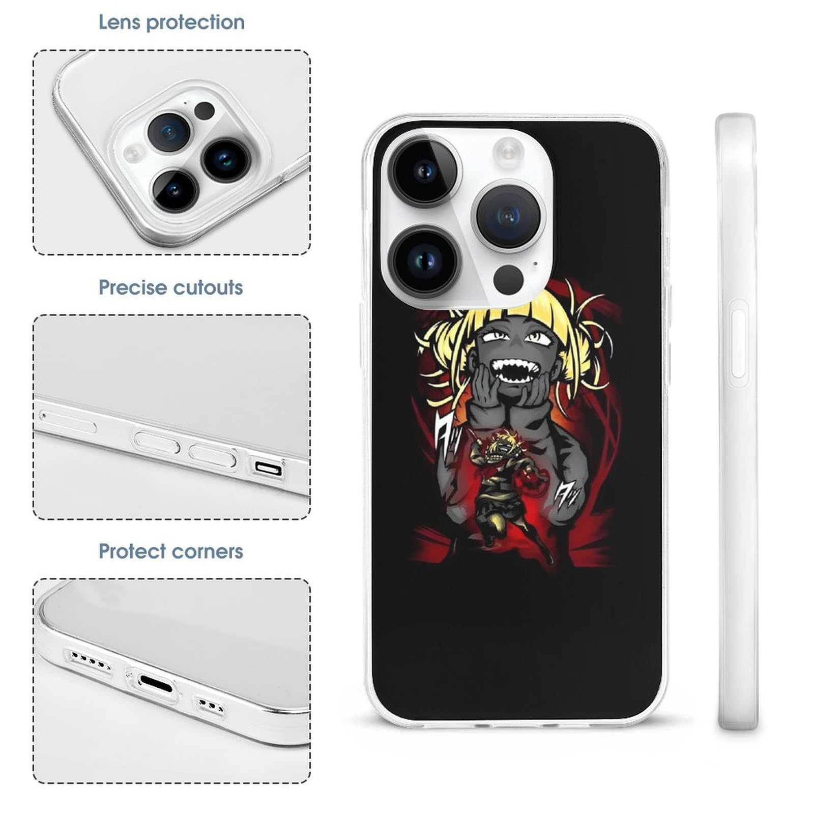 iPhone - HimarikO Amazon.com: Soft Full Body Protective Black Shockproof TPU