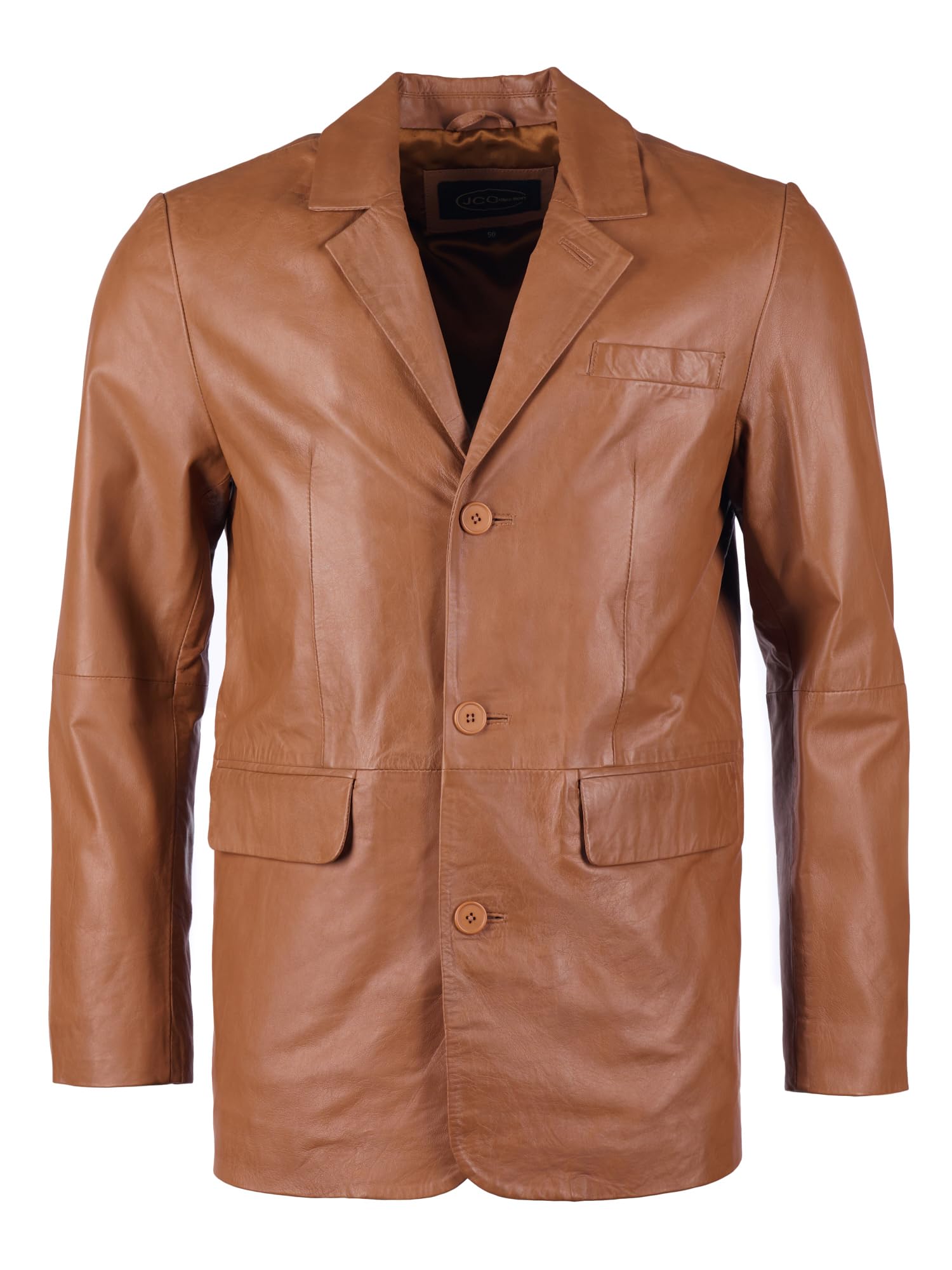JCC Armando Lederjacke – Cognac Herren-Größe 56