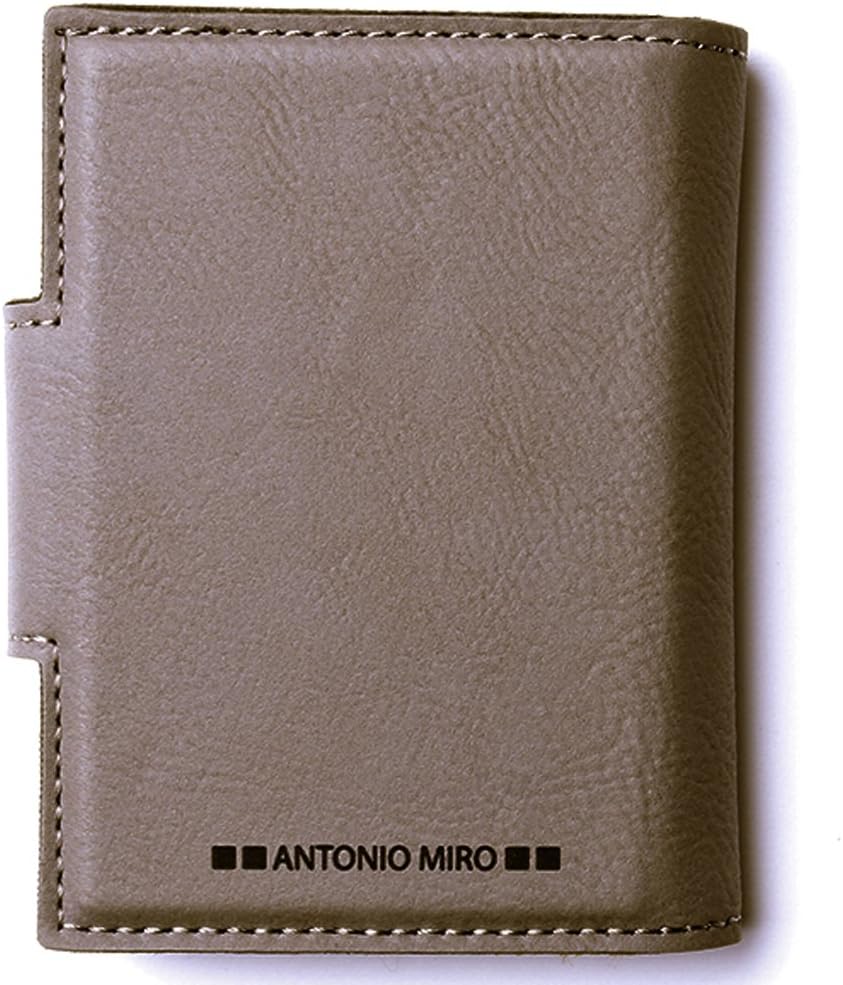 LV Publicidad ANTONIO MIRÓ Leather card holder with 20 compartments Presentation logo box, ideal as a gift