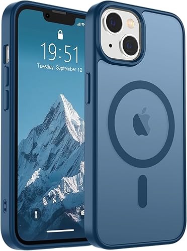 Miniatura 78 de SUPFINE - Funda magnética para iPhone 14 Pro Max (compatible con MagSafe), (protección contra caídas de grado militar de 10 pies), delgada, Negro