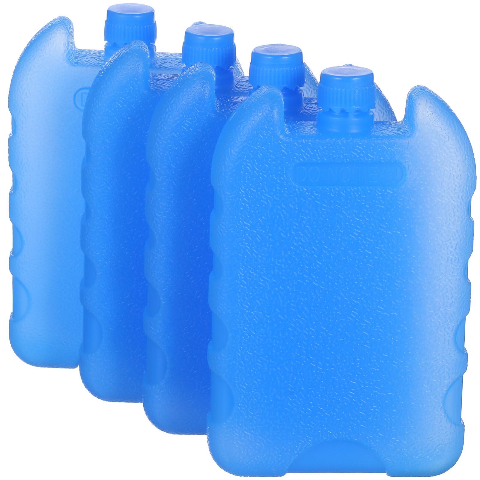 BESPORTBLE Ice Packs for Coolers: 4Pcs Reusable Ice Packs - Long Lasting Bottle for Cans Lunch Boxes, Coolers, Camping, Picnics, Beach, Fishing (3.5 * 5.38 * 0.9in)
