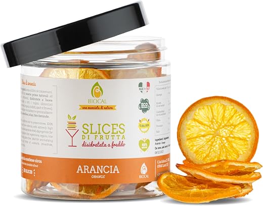 Slices di Arancia disidratate Biocal - Fette arancia naturali, versatili e pronte all’uso