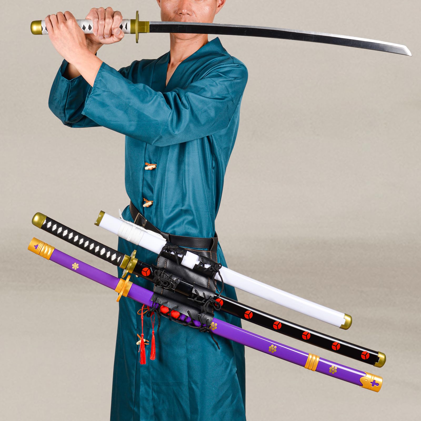 Roronoa Zoro Sword - 41 inchs, Wado Ichimonji+Yama Enma+Shusui