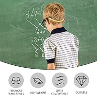 Vista 6 de lvvfit Correas para Gafas de Niños (6.5-10 pulgadas) - Correa Ajustable para Gafas Deportivas y Gafas de Sol, Correas Sujetadoras para Niños