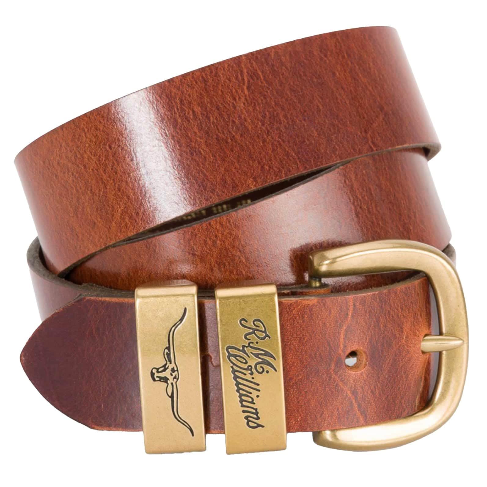RM Williams Drover Belt Mid Brown size 38