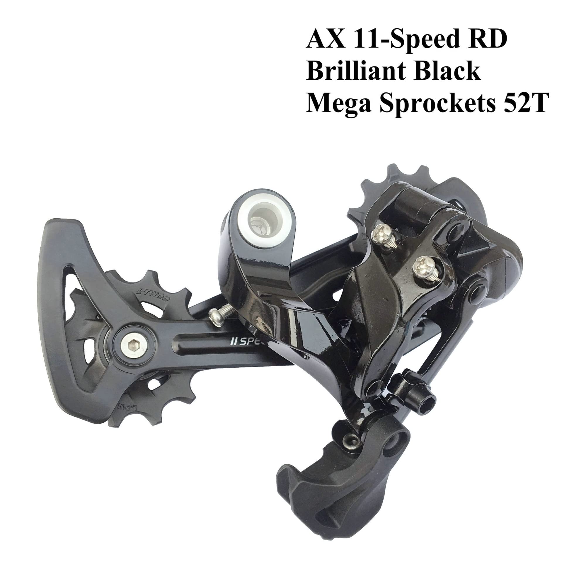 Desviadores Desviador Trasero AX de 11 velocidades for Bicicleta de montaña MTB Compatible con 42T, 46T, 50T, Jaula Larga Desviador Trasero