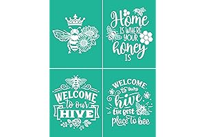 Bee Applique Embellishment Stencil for Home Decor Projects