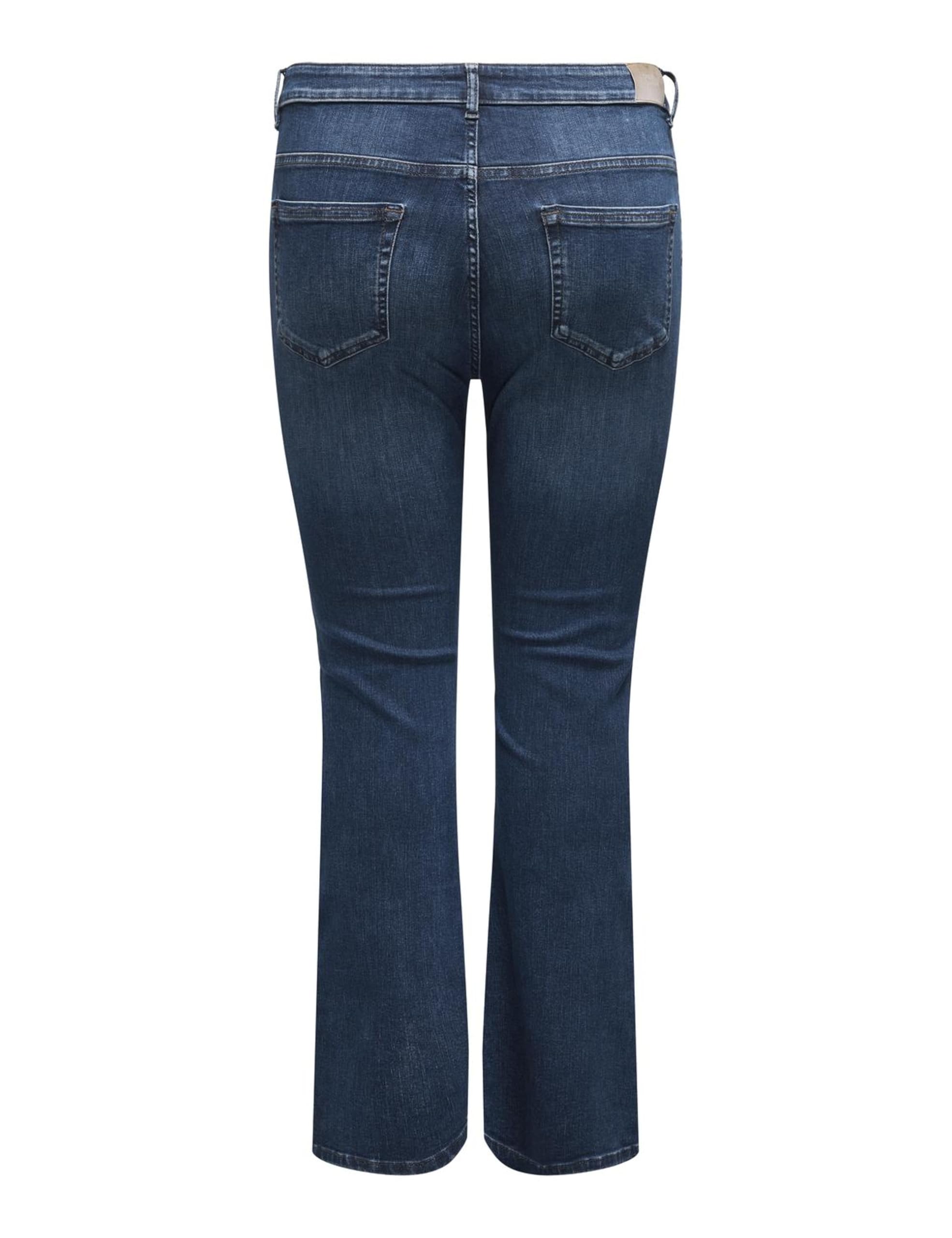 ONLY Carmakoma Damen Jeanshose Carwilly Hw Flared DNM Tai021 Noos