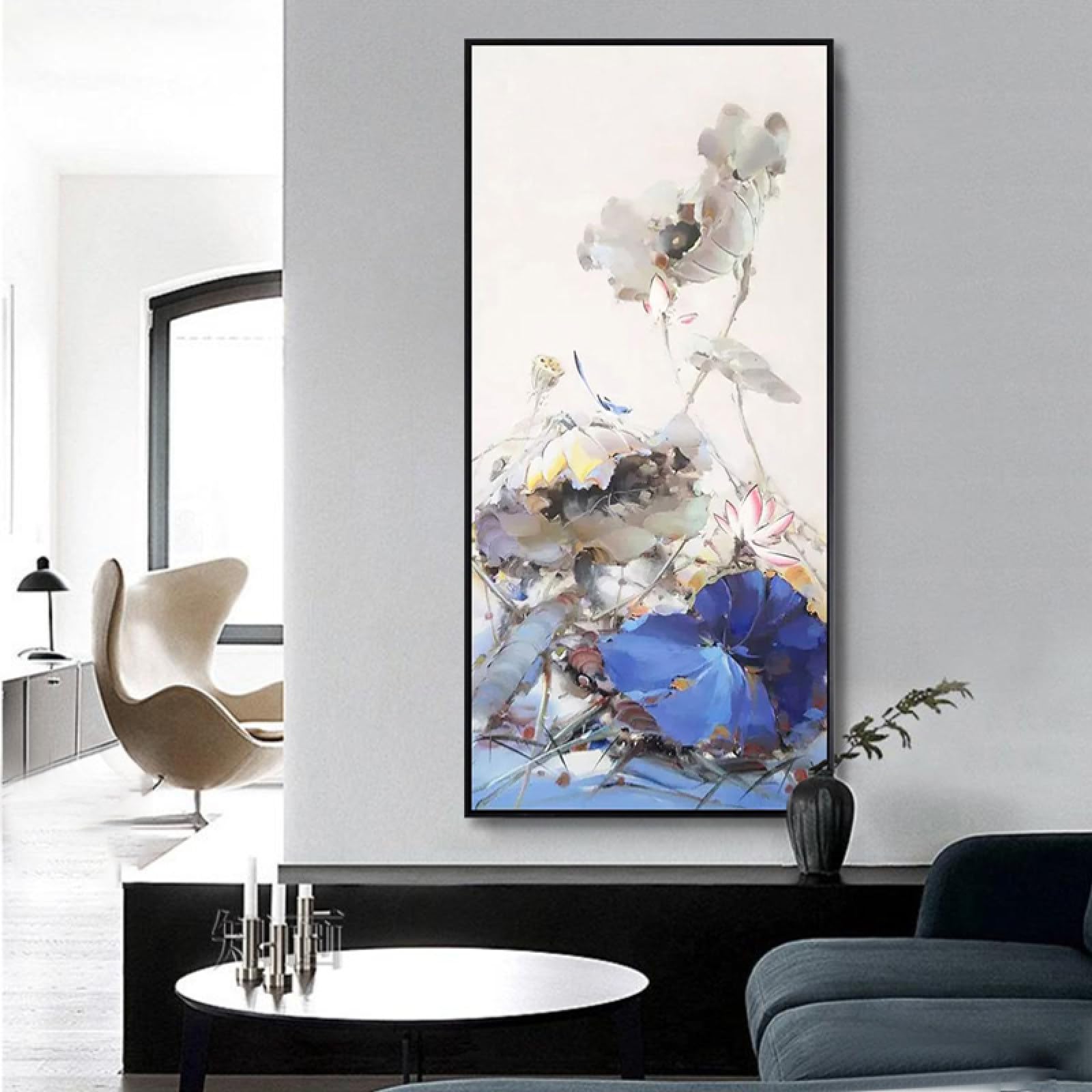 Peinture à l'huile peinte à la main pour habiller un grand mur vide