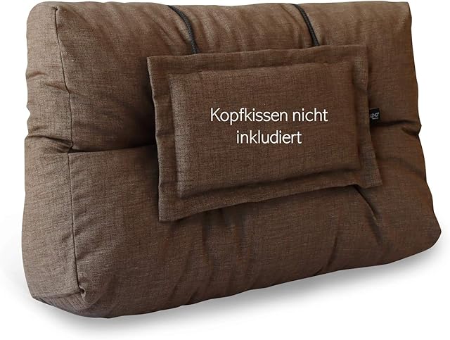 LILENO HOME Zestaw poduszek na palety  poduszki na plecy / boczne 60 x 40 x 10/20 cm  poduszki na europalety  poduszki na meble z palet do użytku na zewnątrz jako poduszka do siedzenia na meble z