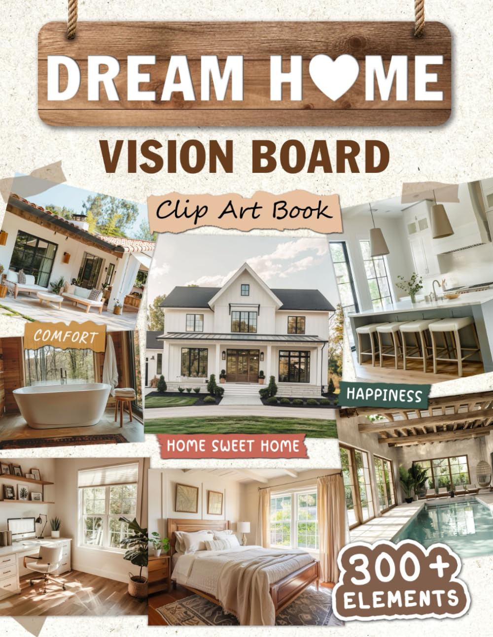 Buy Dream Home Vision Board Clip Art Book 300+ Inspirational Images
