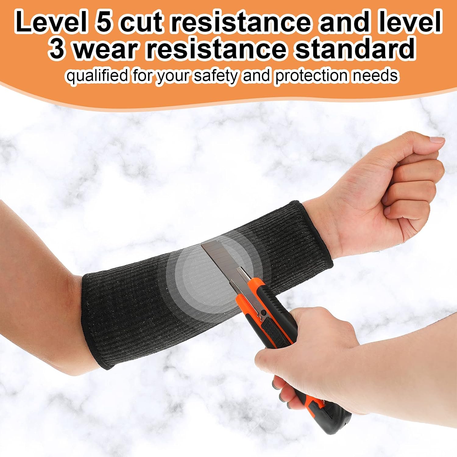 5 Pairs Cut Burn Resistant Sleeves Arm Protection Sleeves Forearm Arm Protectors Thin Skin Bruising Arm Guards