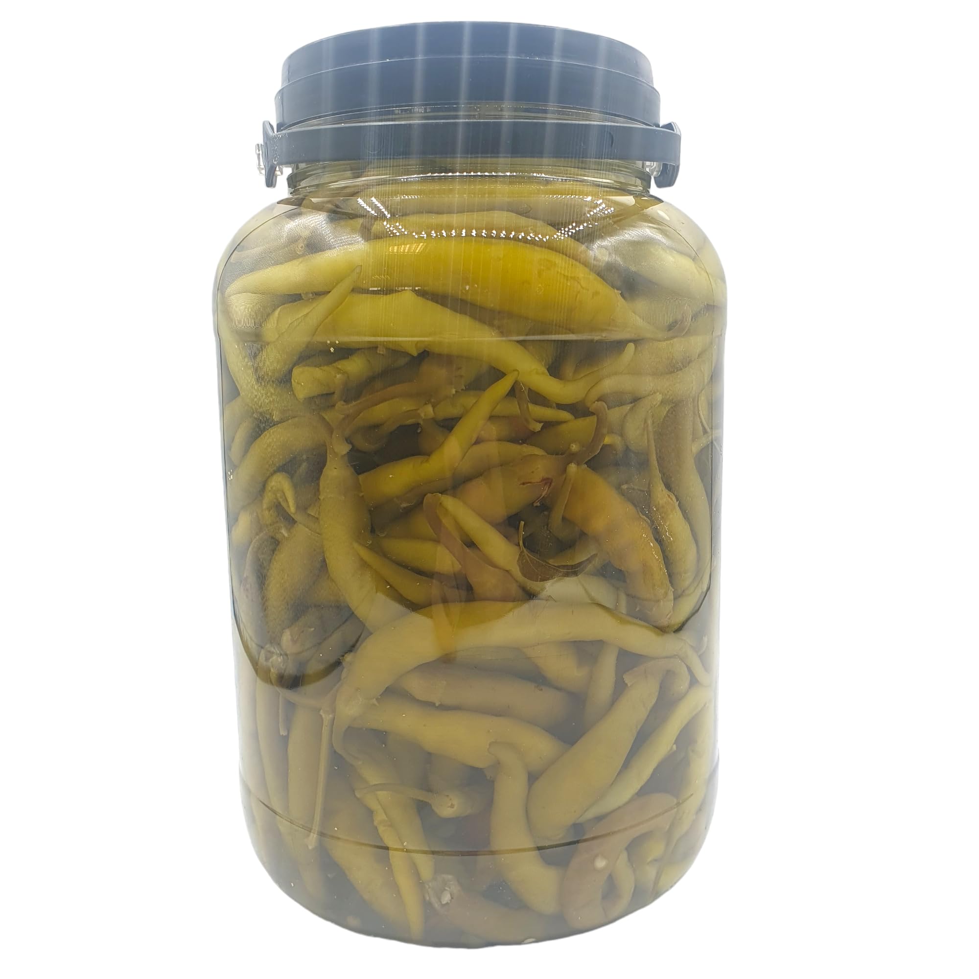 Piments épicés au vinaigre - Bidon Pet de 4 kg de piments acidulés épicés - pipres épicées LloPaco