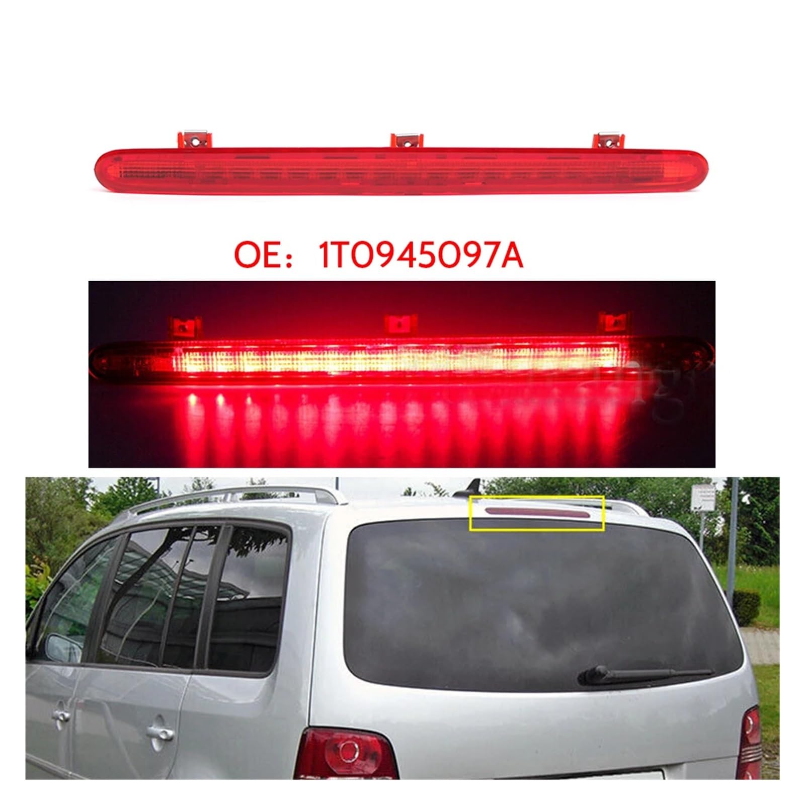 Terza Luce di Stop Posteriore, Terza Luce di Stop Posteriore per VW, Ford Touran 2003-2010 Luci di Segnalazione di parcheggio per Auto