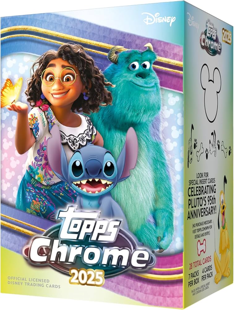 Amazon.co.jp: Topps 2025 Chrome Disney - バリューボックス(1パック4