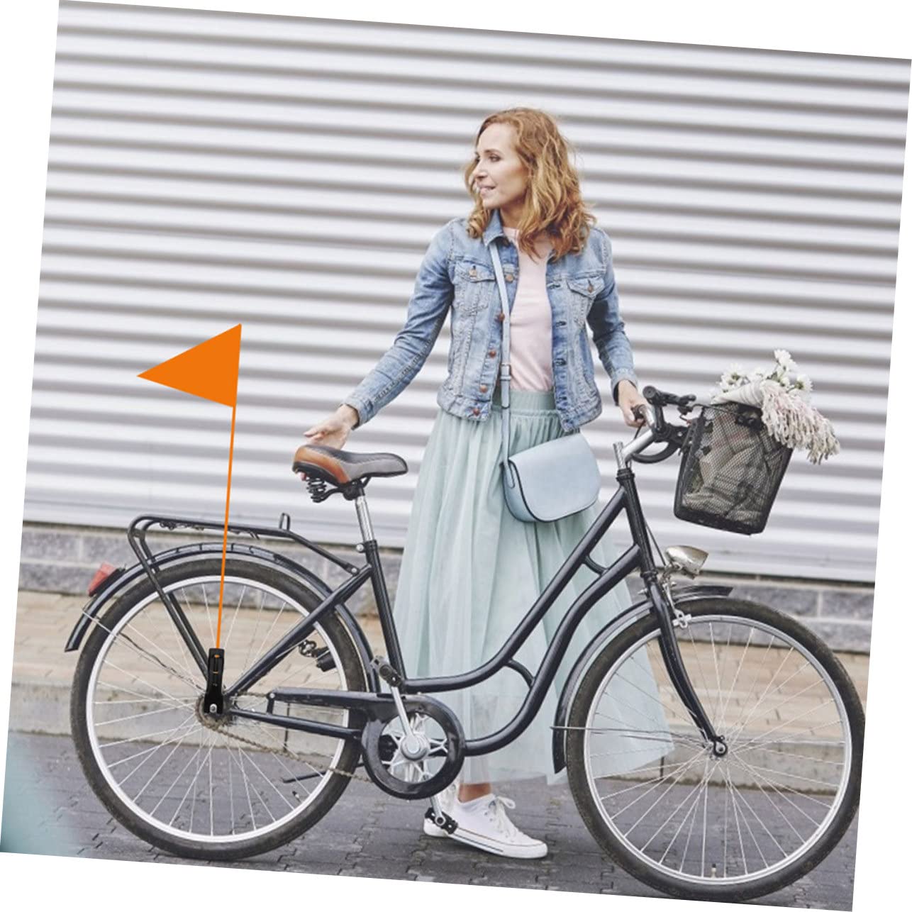 TOYANDONA 3 Series Soporte De Bandera De Seguridad para Bicicleta De Soporte De Montaje para Banderas Accesorios De Ciclismo Duraderos Y Resistentes Al Viento 5 Piezas X 3