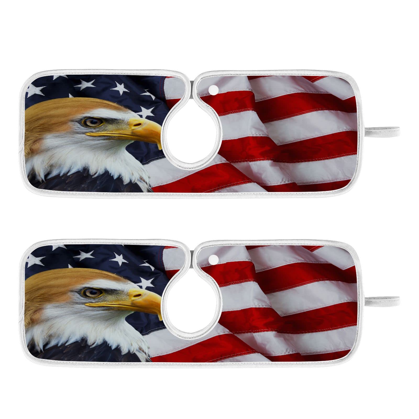 american bald eagle flag kitchen faucet absorbent mat patriotic 4th of july sink splash guard faucet handle drip catcher mat fast drying water splash mats countertop pad 2pcs