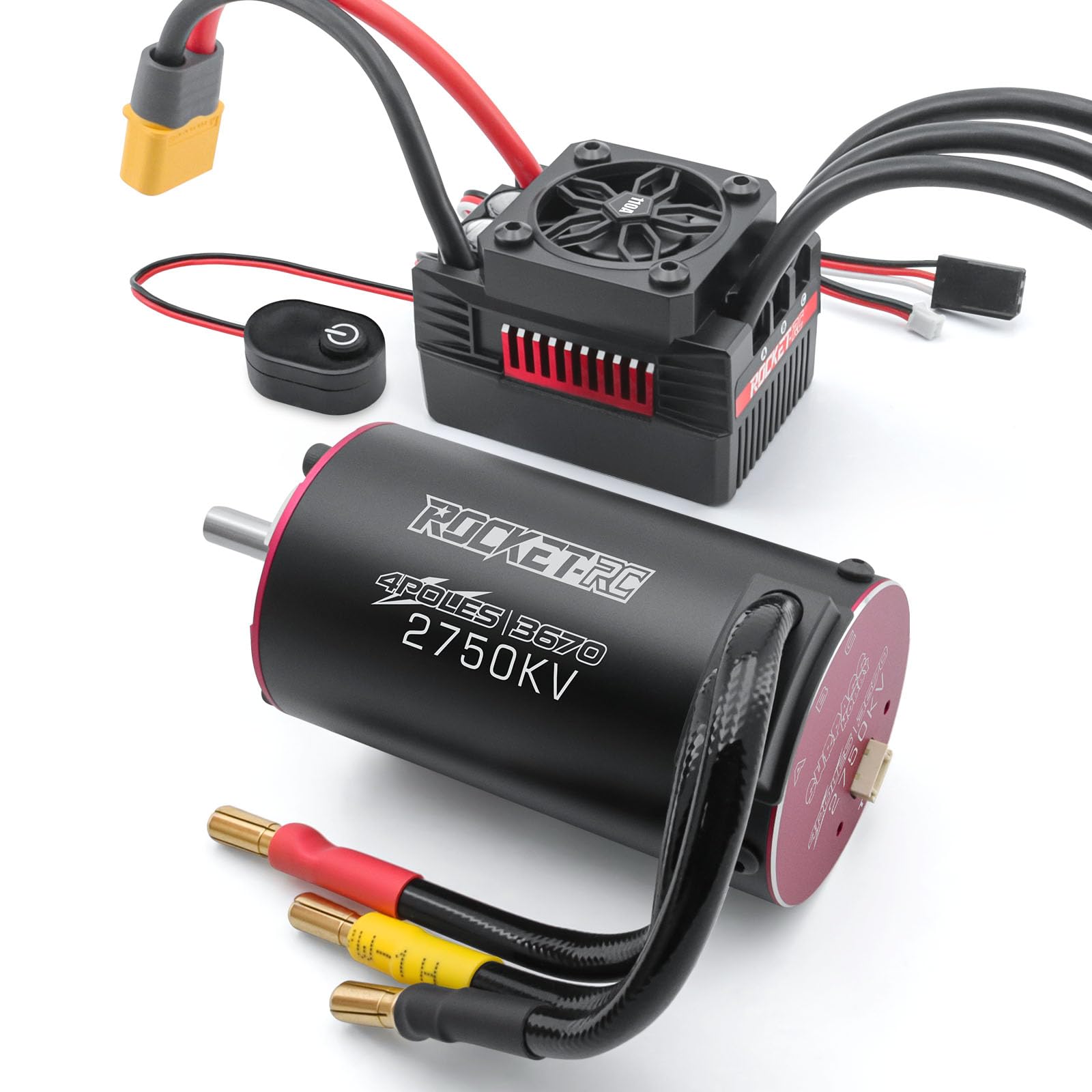 Amazon.com: 3674 1650kv & 110A ESC Brushless Motor and ESC Combo 2