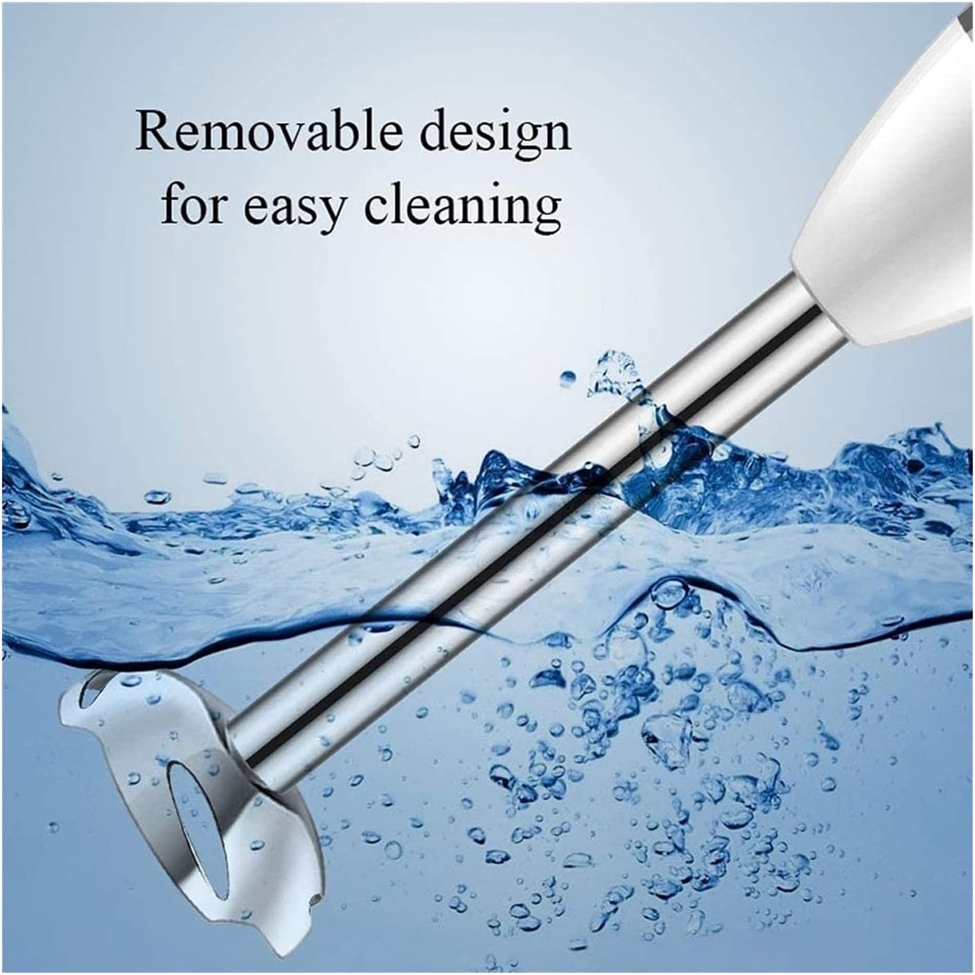 450W Immersion Hand Blender,4-in-1 Stainless Steel Stick Blender, 2 Speed, Includes Mixing Beaker/Whisk Attachment/Milk Frother, BPA-Free
