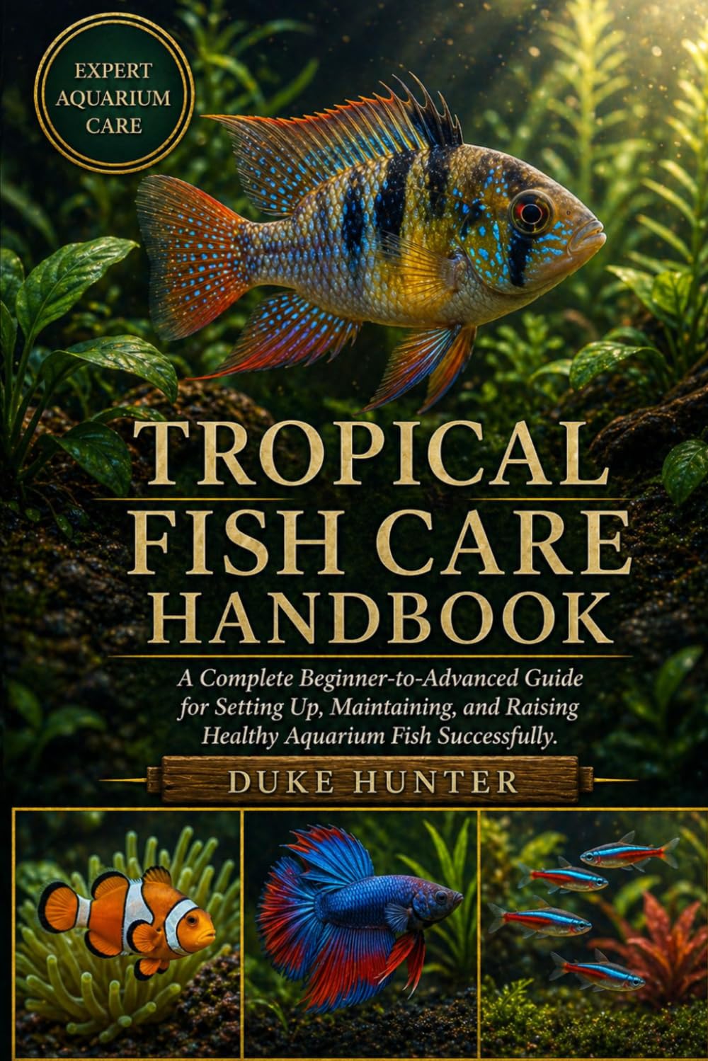 TROPICAL FISH CARE HANDBOOK: A Complete Beginner-to-Advanced Guide for Setting Up, Maintaining, and Raising Healthy Aquarium Fish Successfully.