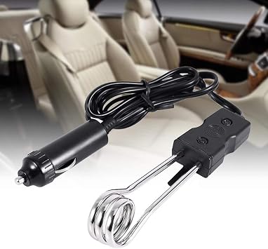 Portable Electric Car Immersion Water Heater for Travel Camping Picnic Mini Boiler Hot Water Coffee Immersion Travel