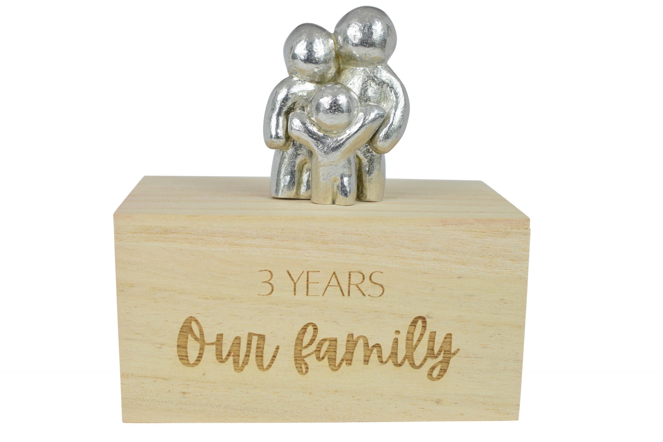 3 Year Anniversary Our Little Hugging Family Choose Amount of Children (1 Child)