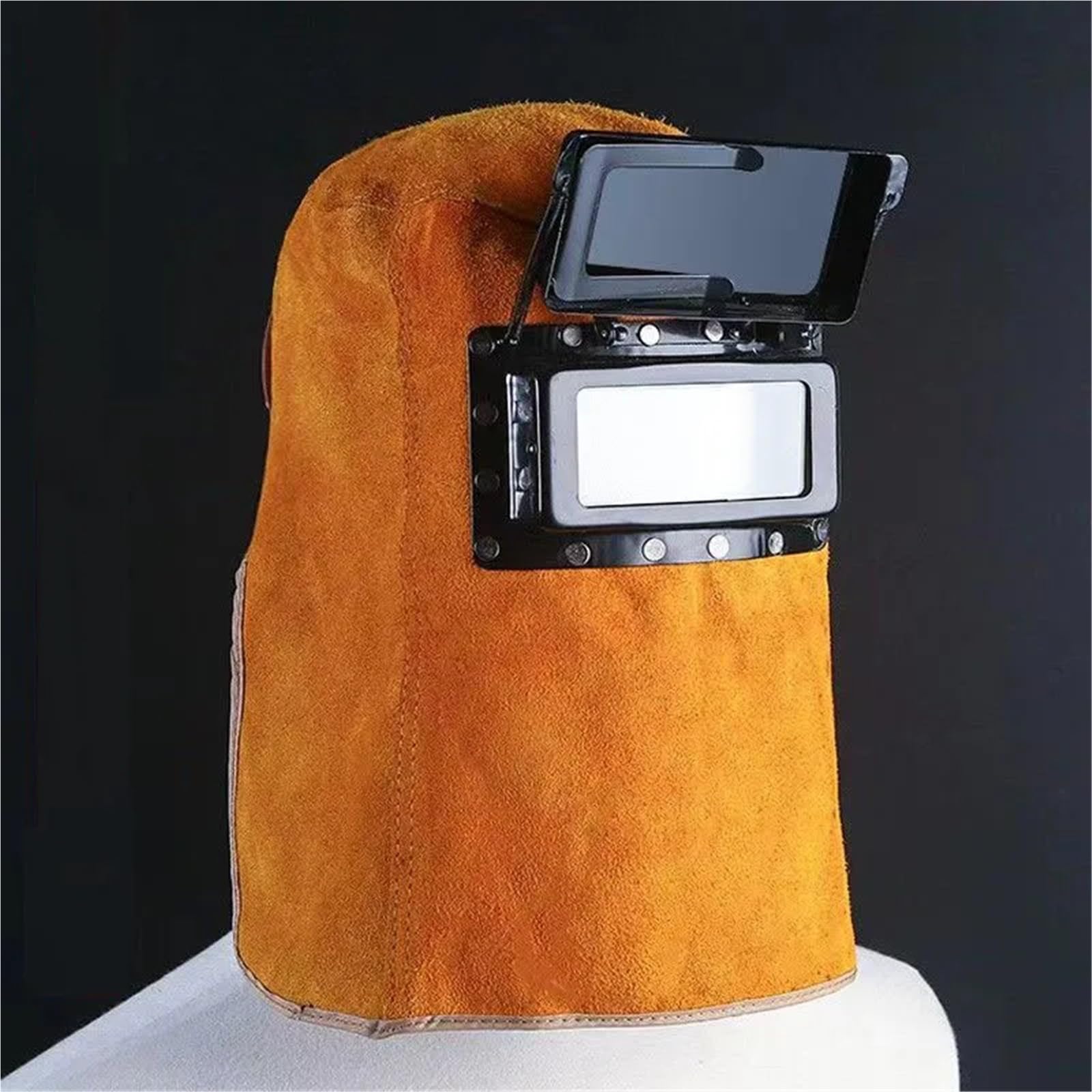 Padgcnor Color1 Welding Mask 1Pcs Professional Darkening Filter Lens Welder Leather Hood Wear-Resistant Portable Welding Helmet Face Cover Guard