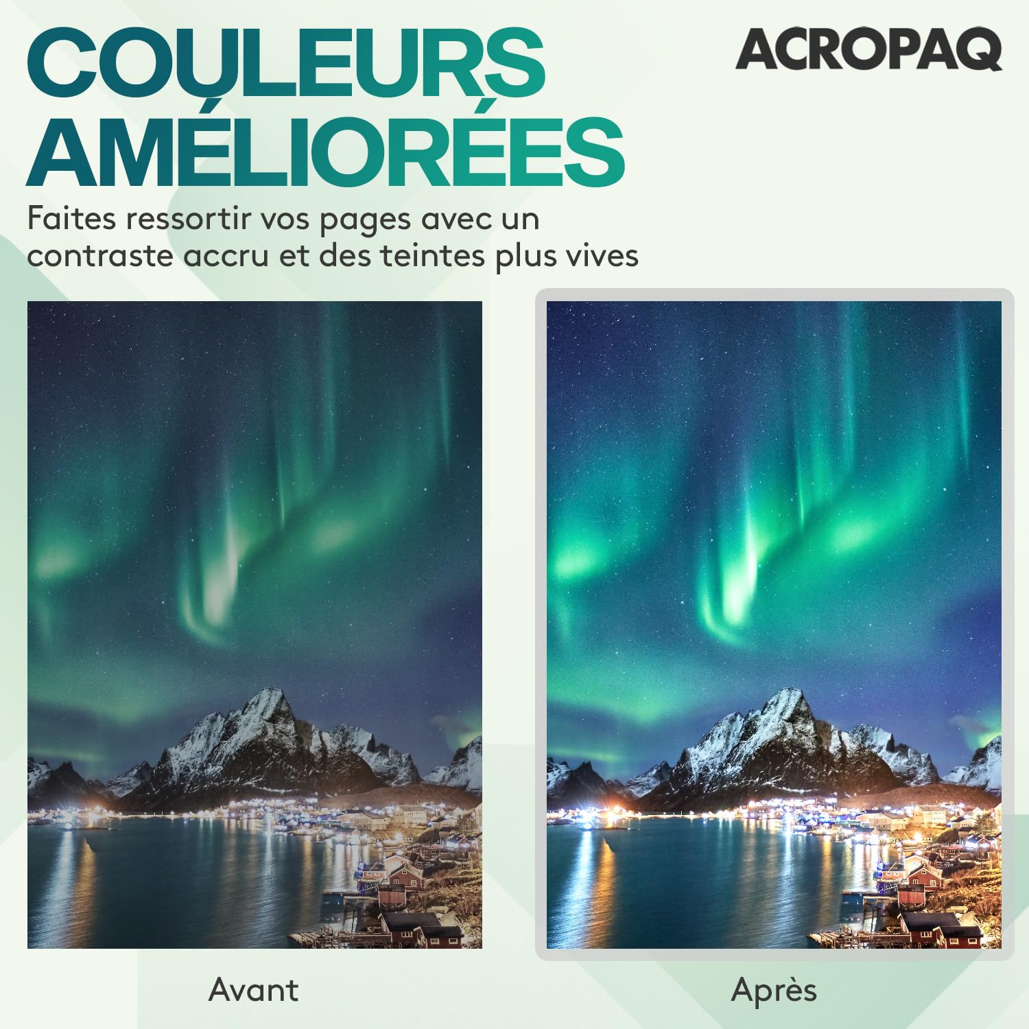 ACROPAQ Pochettes de plastification A4 100 pièces 250 micron brillant coins arrondis