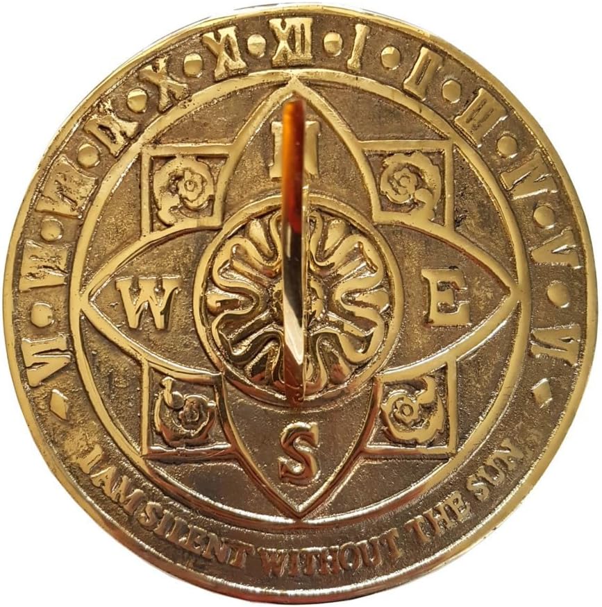 garden ornaments and accessories Solid Brass Tudor Rose Sundial