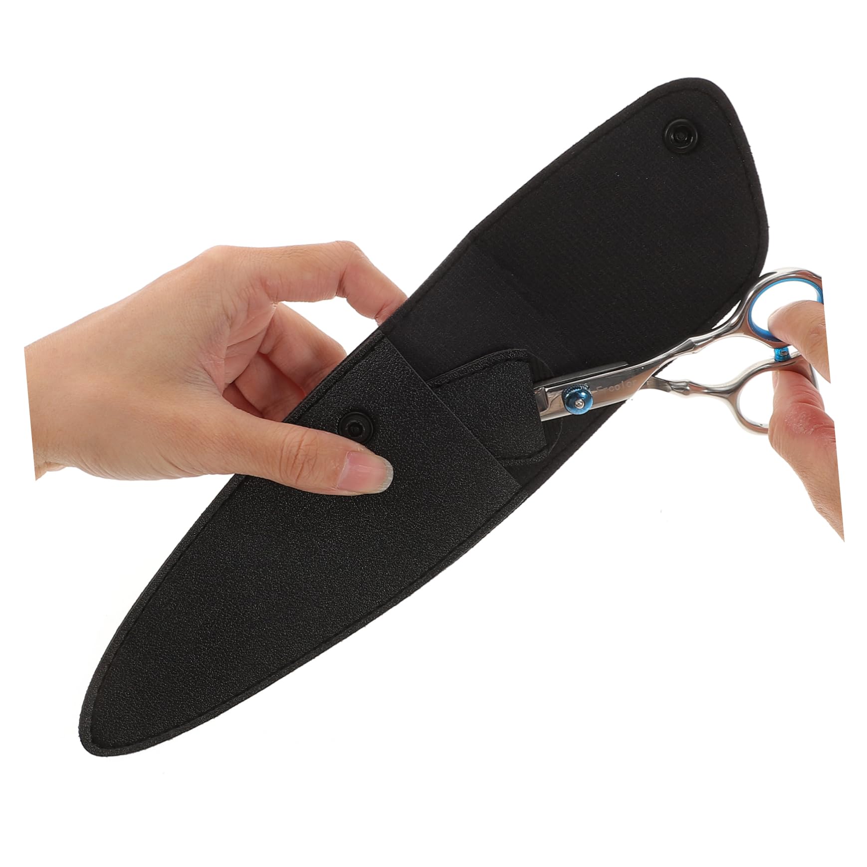 FRCOLOR Scissor Sheath Safety Protector 4-piece Pu Scissor Cases Haircutting Scissor Covers